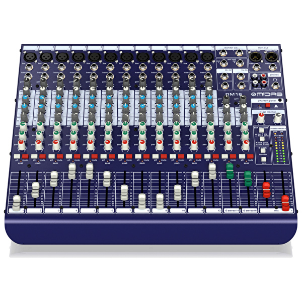 Midas DM16 16 Girişli Analog Canlı ve Stüdyo Mikseri